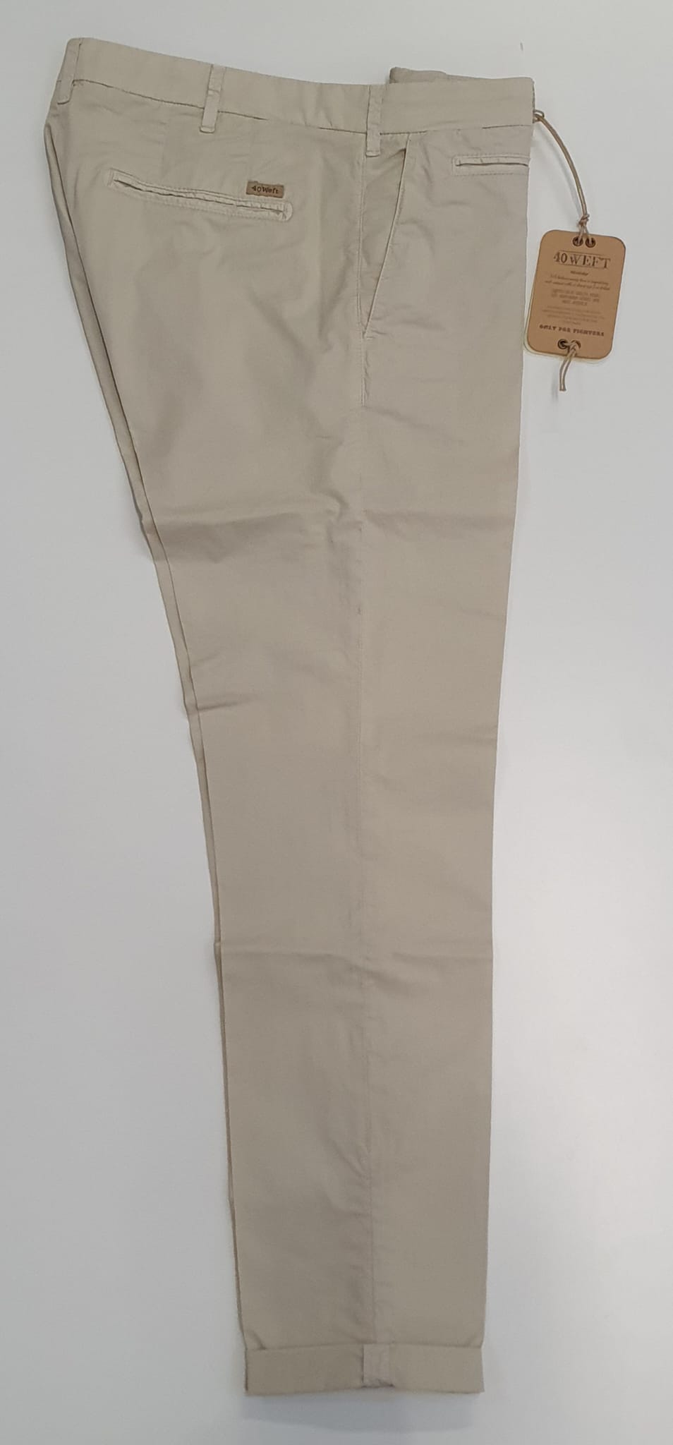 40WEFT PANTALONE UOMO BILLY BEIGE CHIARO