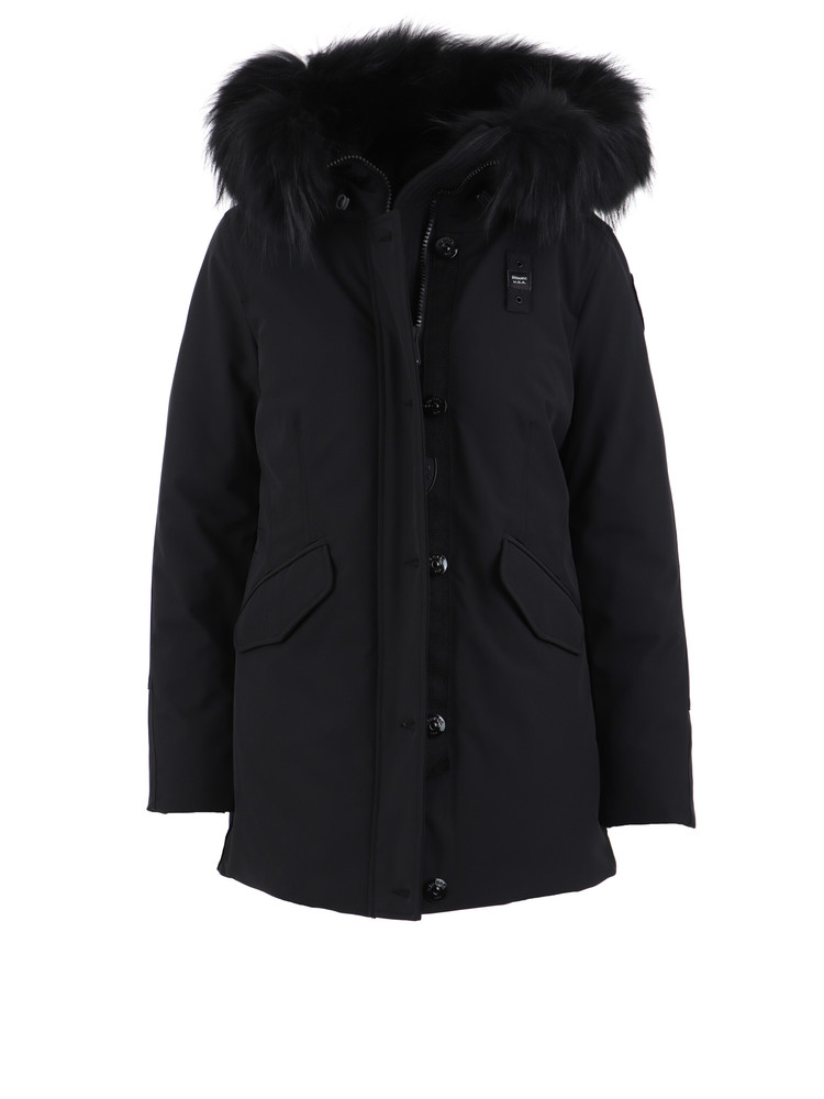 BLAUER BLOUSON IMBOTTITO CON PIUMA NERO