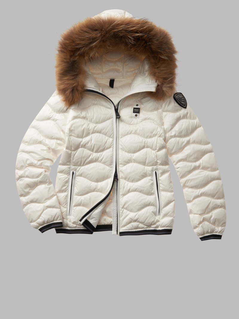 BLAUER PIUMINO CORTO IMBOTTITO PIUMA ALDIE BIANCO