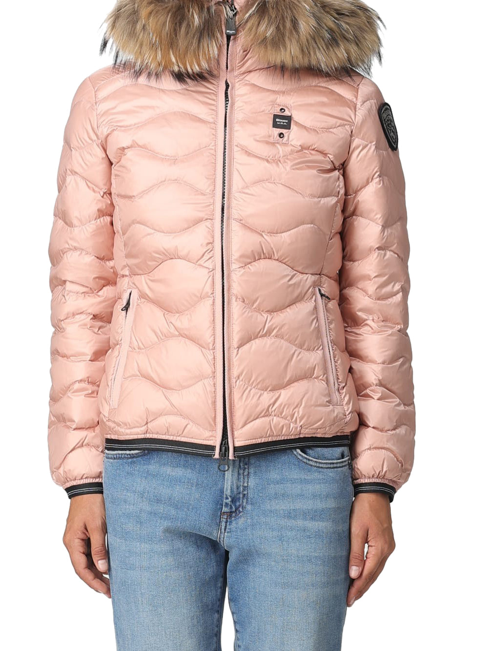 BLAUER PIUMINO CORTO IMBOTTITO PIUMA ALDIE ROSA