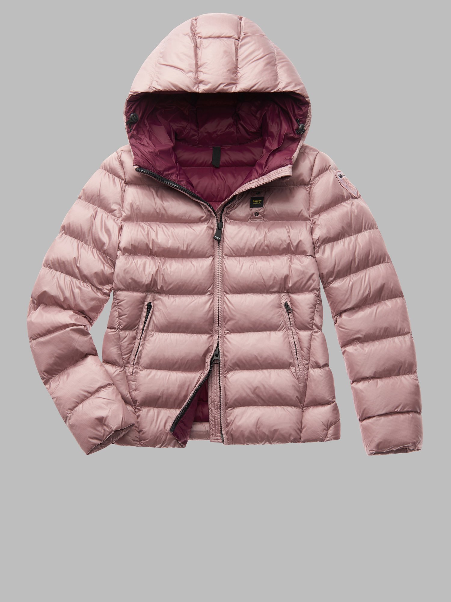 BLAUER PIUMINO DONNA IMBOTTITURA ECOLOGICA ALLISON ROSA SCURO