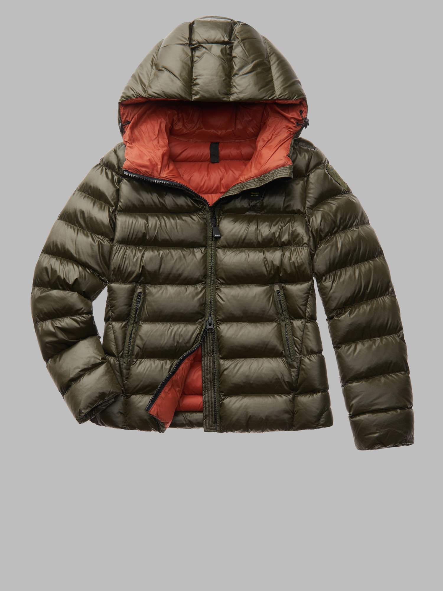BLAUER PIUMINO DONNA IMBOTTITURA ECOLOGICA ALLISON TIGLIO SELVATICO