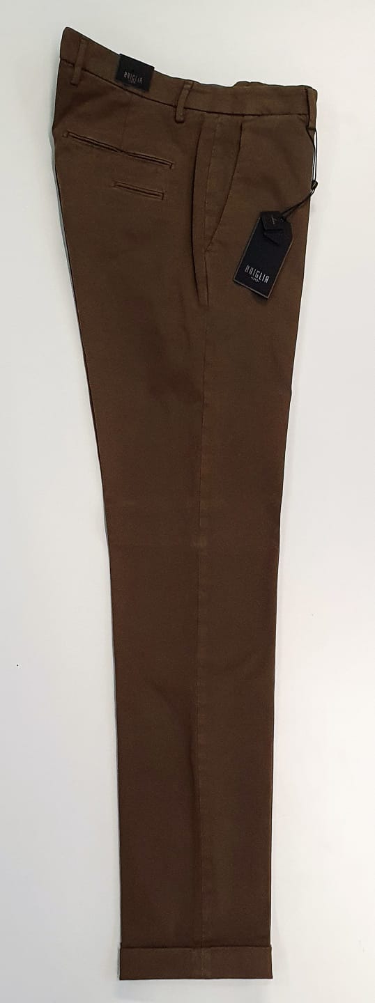 BRIGLIA PANTALONE UOMO TASCA AMERICA MARRONE