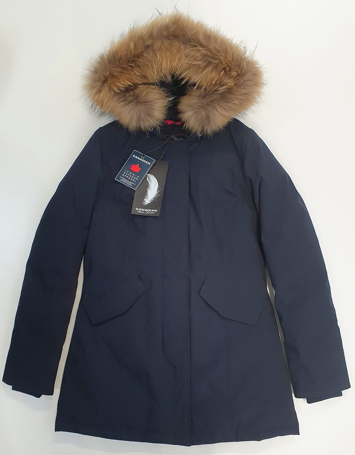 CANADIAN PARKA DONNA CON PELLICCIA  FUNDY BAY TECH BLU