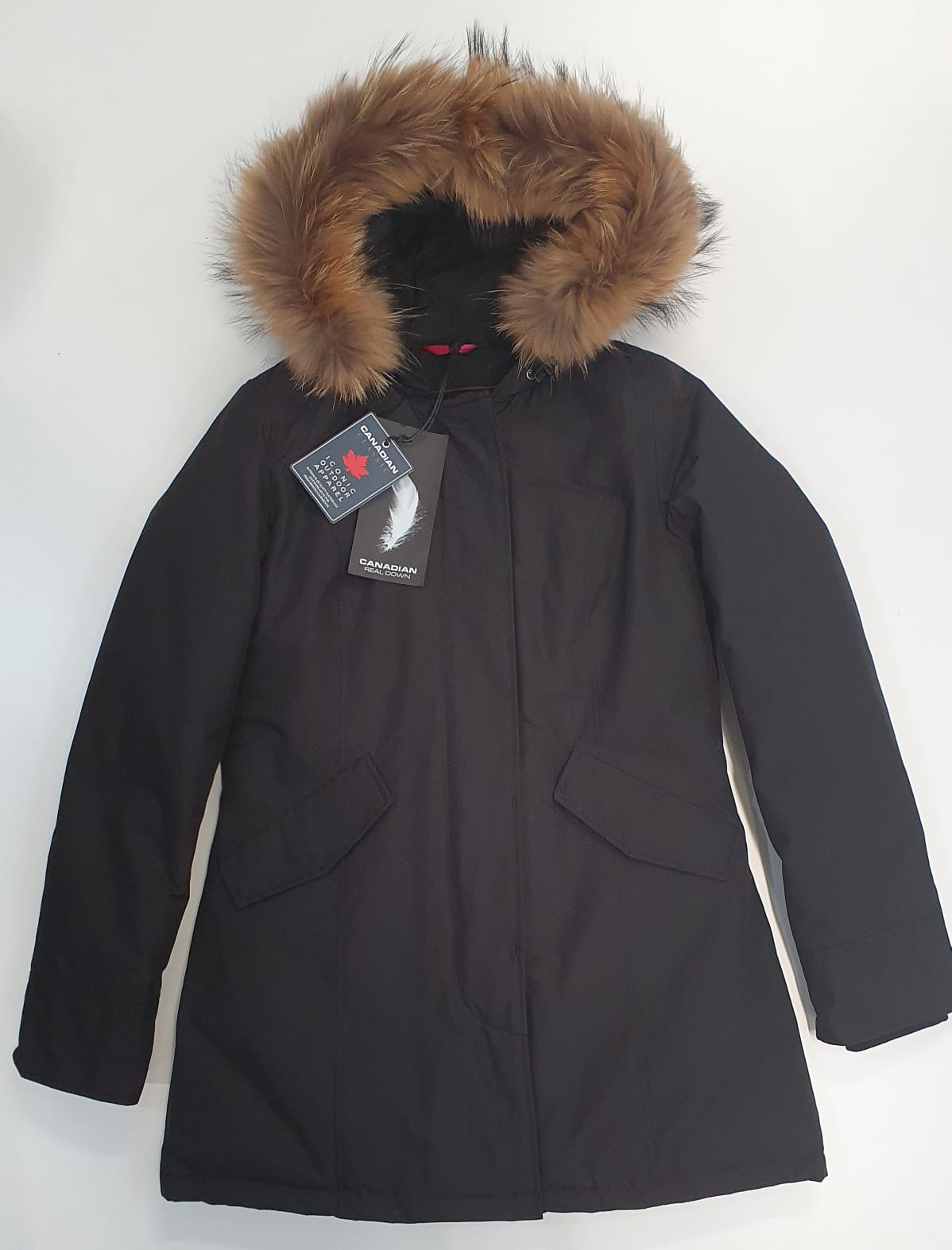 CANADIAN PARKA DONNA CON PELLICCIA FUNDY BAY NERO