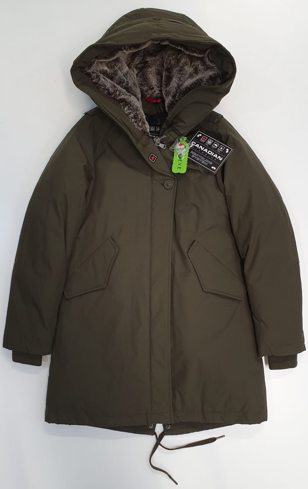 CANADIAN PARKA DONNA LANIGAN RECYCLED VERDE