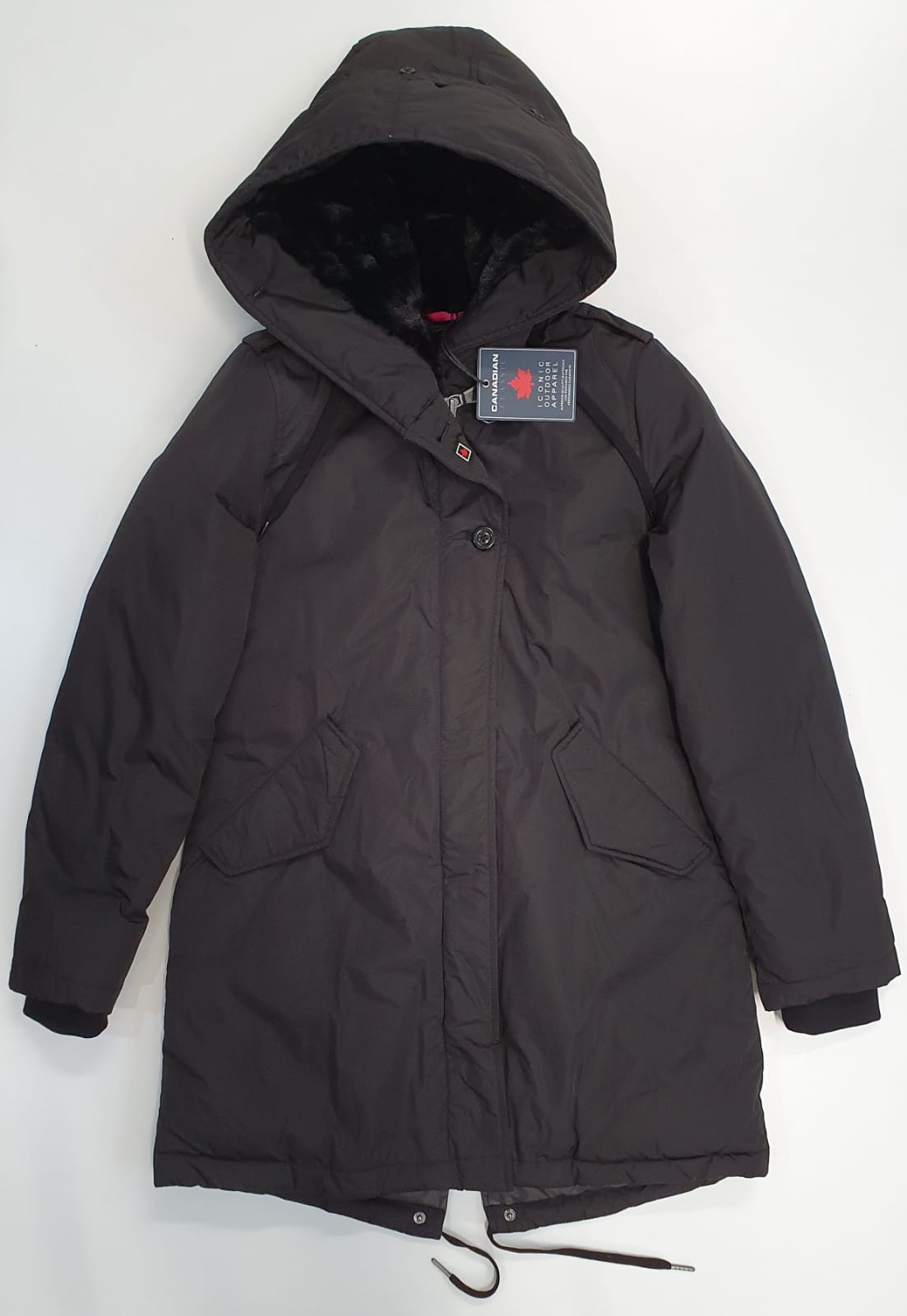 CANADIAN PARKA DONNA LANIGAN SATIN NERO