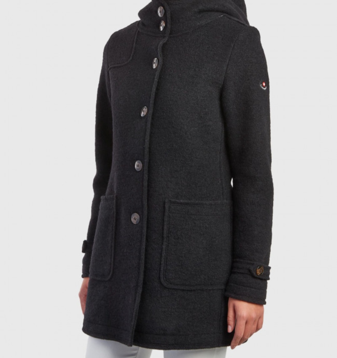 CANADIENS CAPPOTTO IN LANA COTTA MARIAN 2 0 NERO