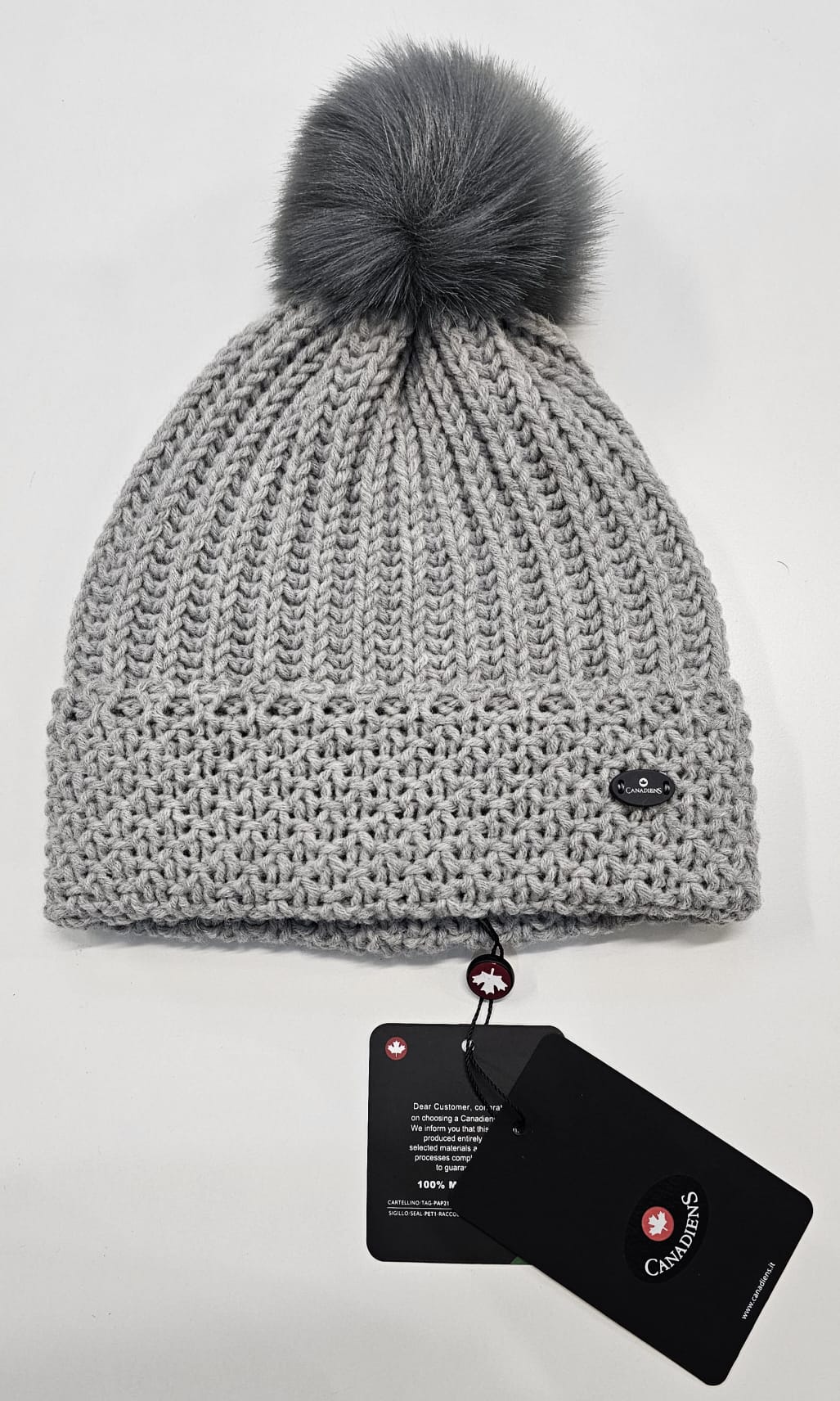 CANADIENS COPRICAPO DONNA PIXIE PLATINUM GREY