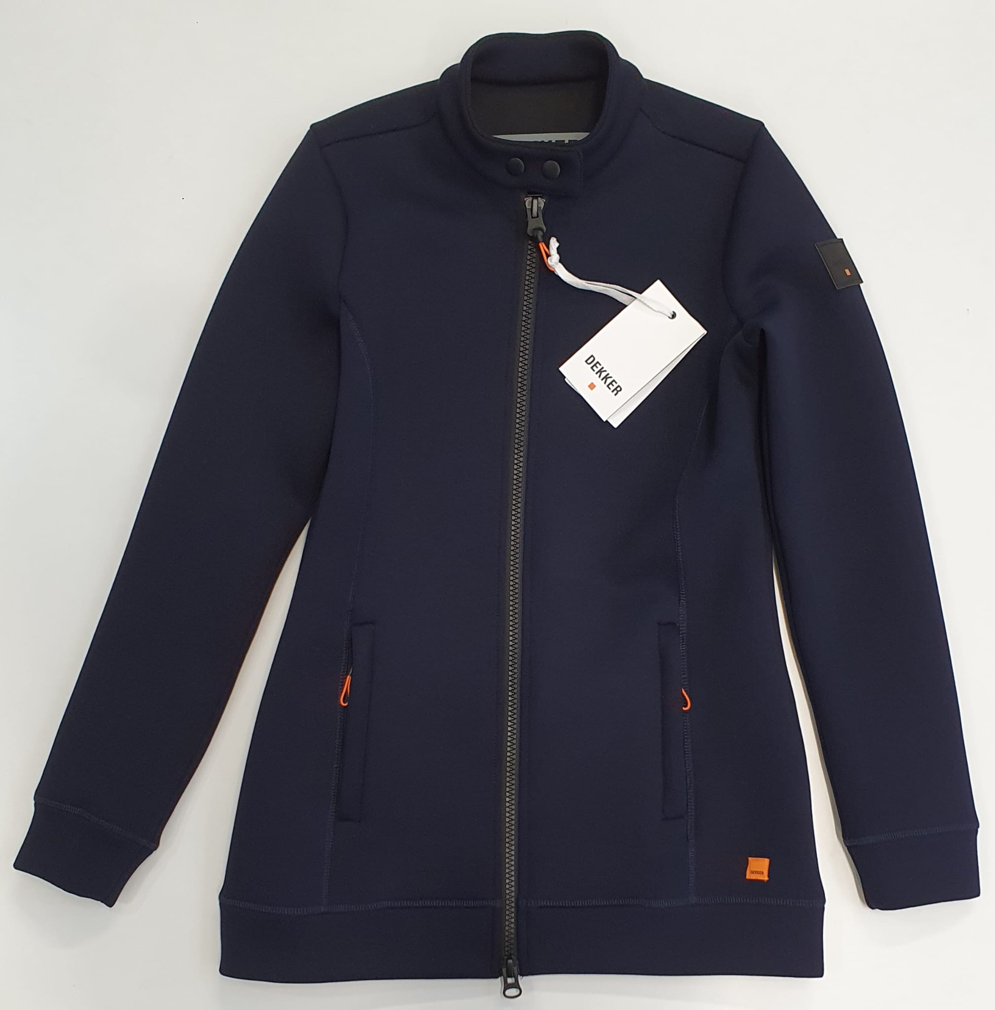 DEKKER GIACCA LUNGA IN SCUBA BERTA LONG BLU
