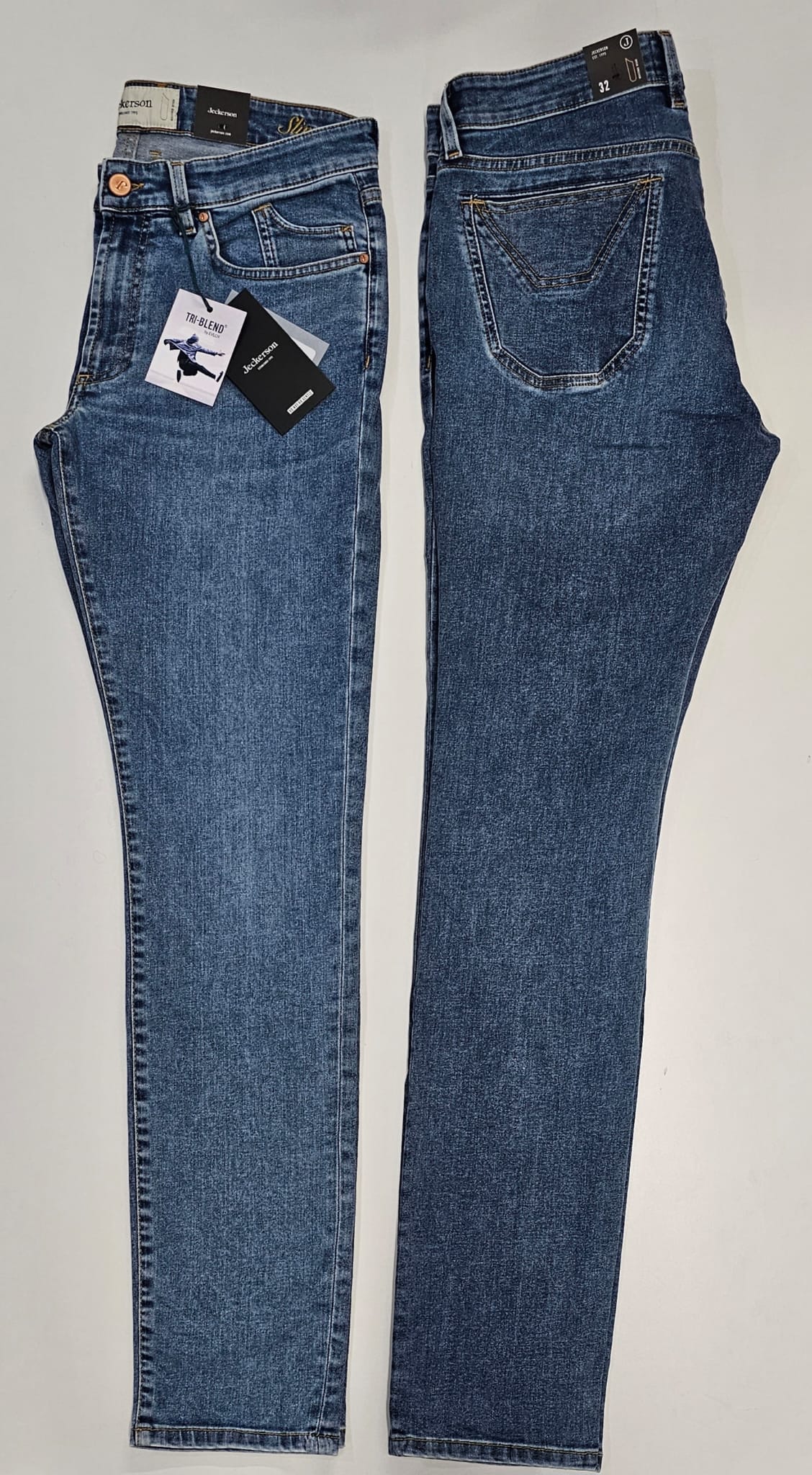 JECKERSON  JEANS UOMO SENZA TOPPA CHIARO