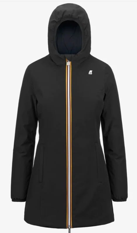 K WAY DENISE WARM DOUBLE REVERSIBLE BLACK P BLUE D