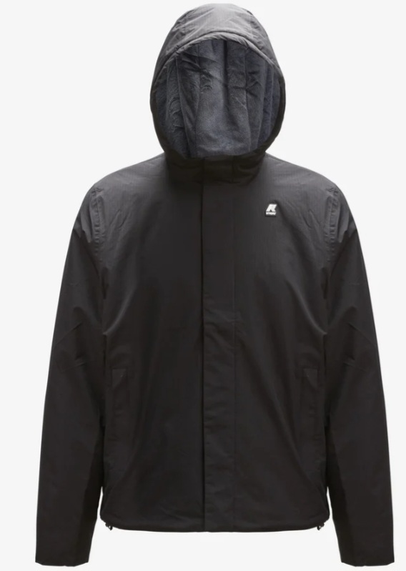 K-WAY JACK RIPSTOP MARMOTTA NERO
