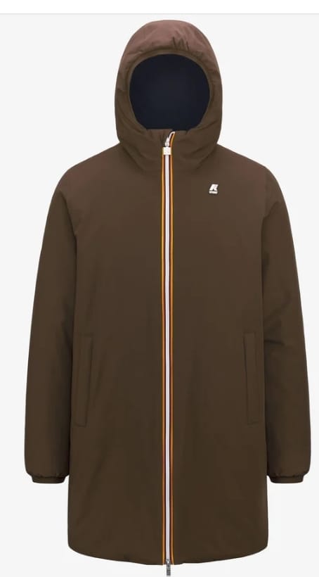 K WAY JACOB WARM REVERSIBLE BROWN M BLUE D
