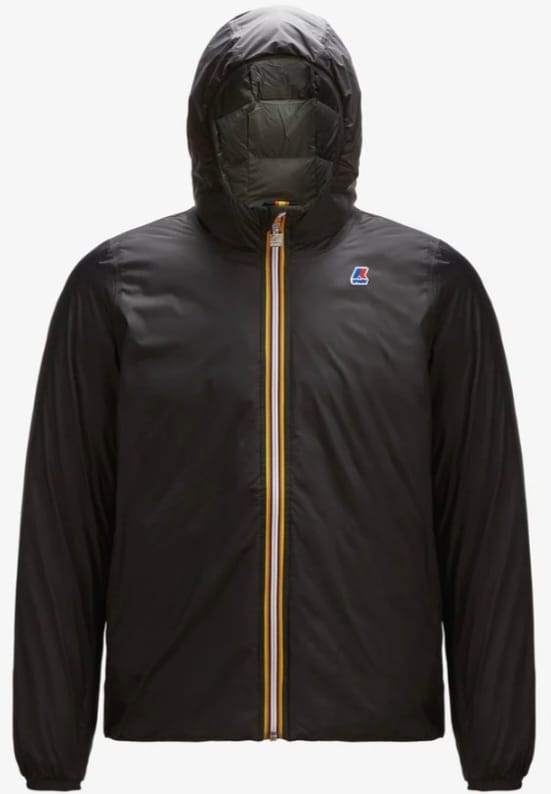 K-WAY JACQUES THERMO PLUS 2 DOUBLE NERO VERDE