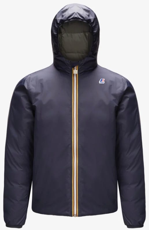 K-WAY JACQUES THERMO PLUS 2 REVERSIBLE BLUE VERDE