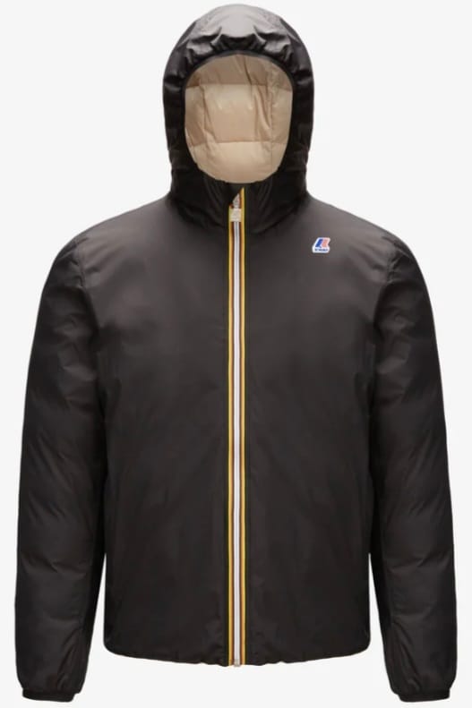 K-WAY JACQUES THERMO PLUS 2 REVERSIBLE NERO BEIGE