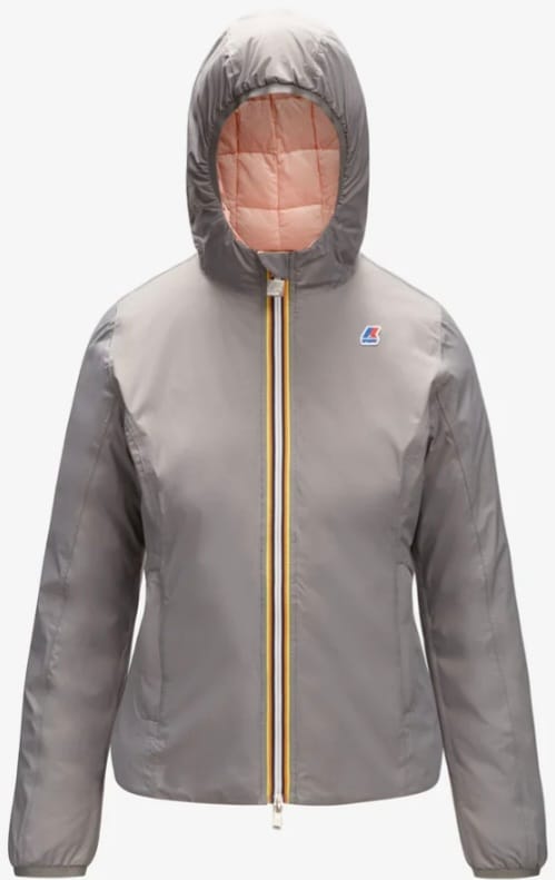 K WAY LILY THERMO PLUS 2 DOUBLE REVERSIBLE GRIGIO ROSA INTENSO