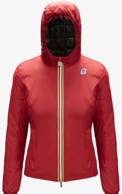 K WAY LILY THERMO PLUS 2 REVERSIBLE ROSSO NERO