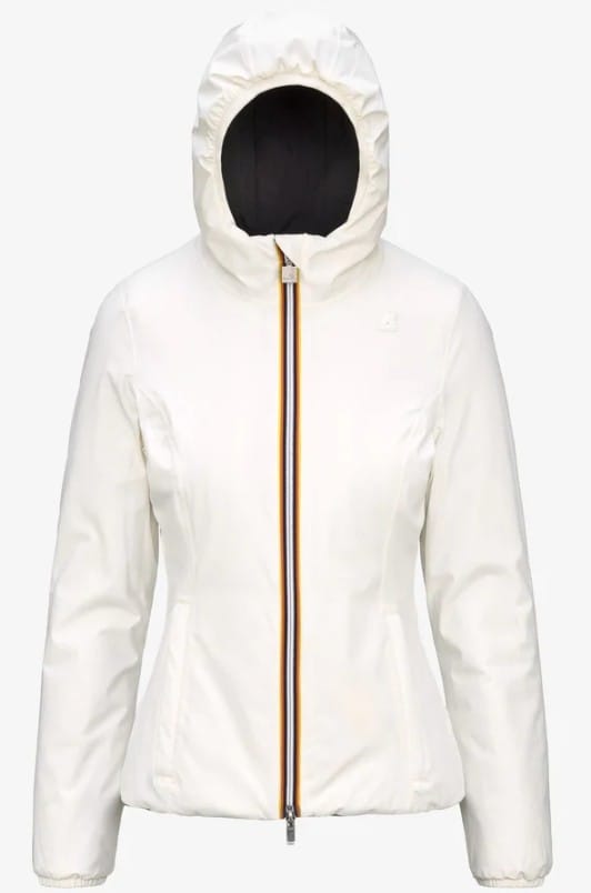 K WAY LILY WARM REVERSIBLE WHITE G BLACK P