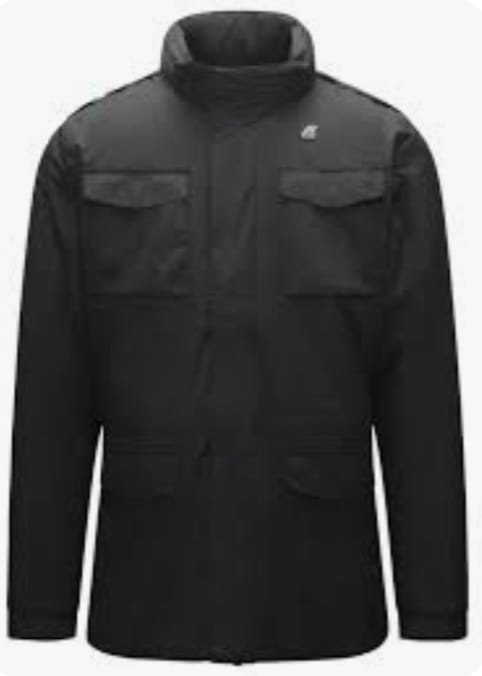 K WAY MANFIELD RIPSTOP MARMOTTA NERO