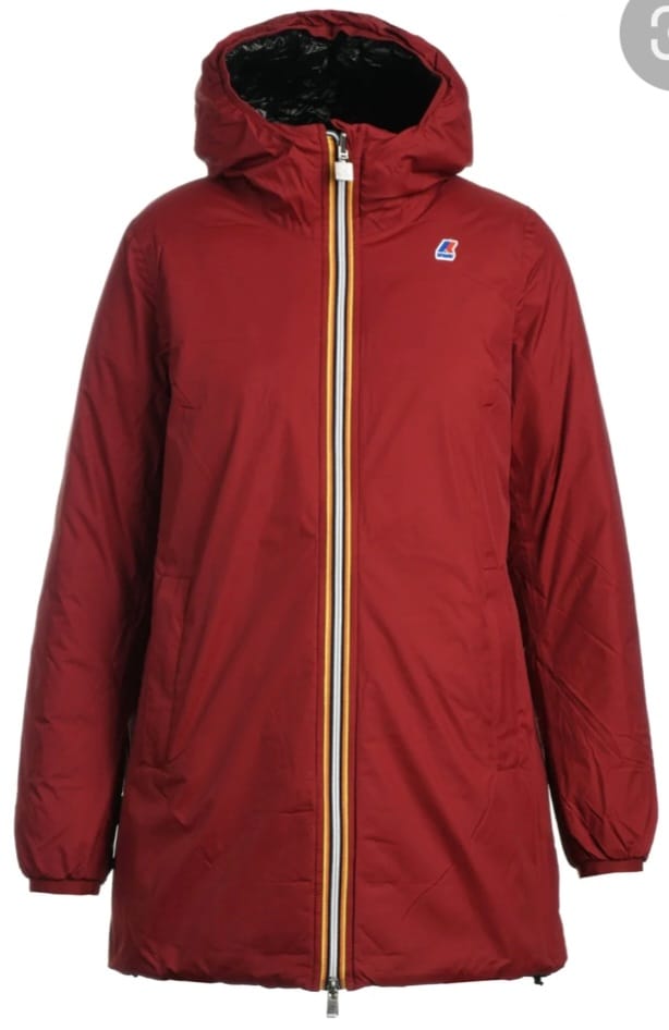 K-WAY SOPHIE THERMO PLUS 2 REVERSIBLE ROSSO NERO
