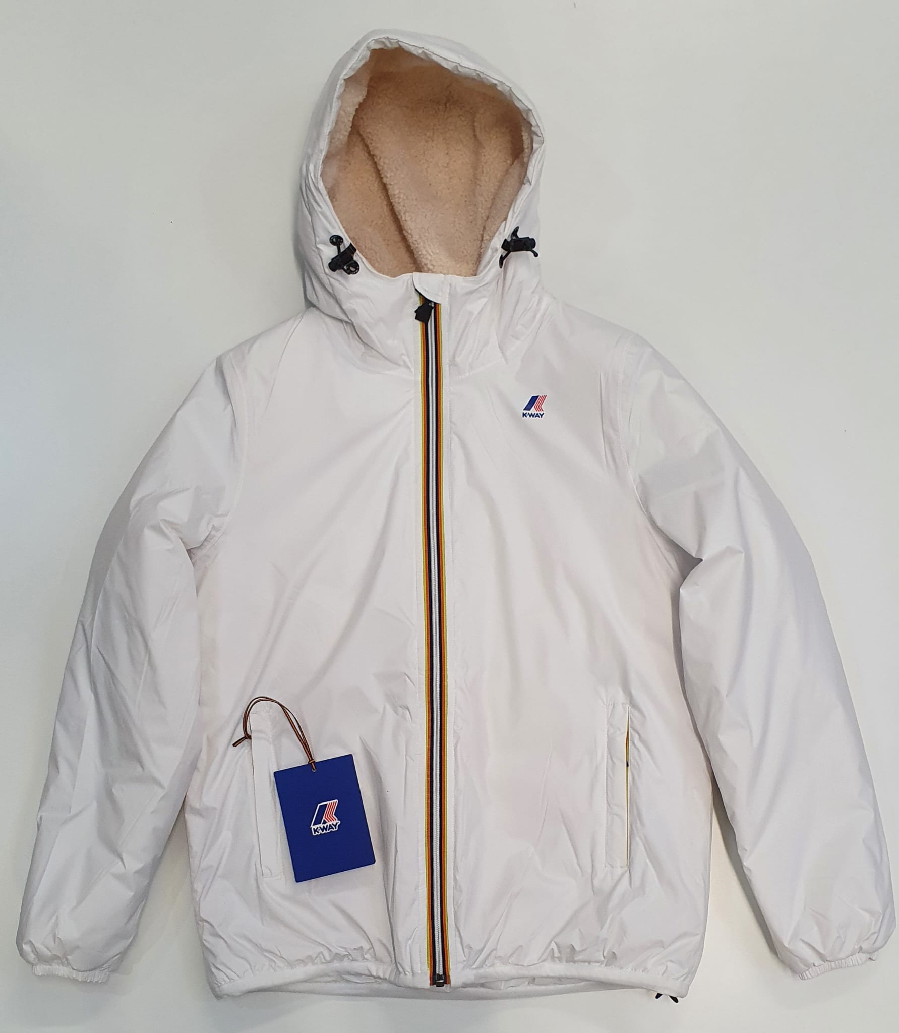 KWAY GIACCA DONNA LE VRAI 3 0 CLAUDETTE ORSETTO BIANCO