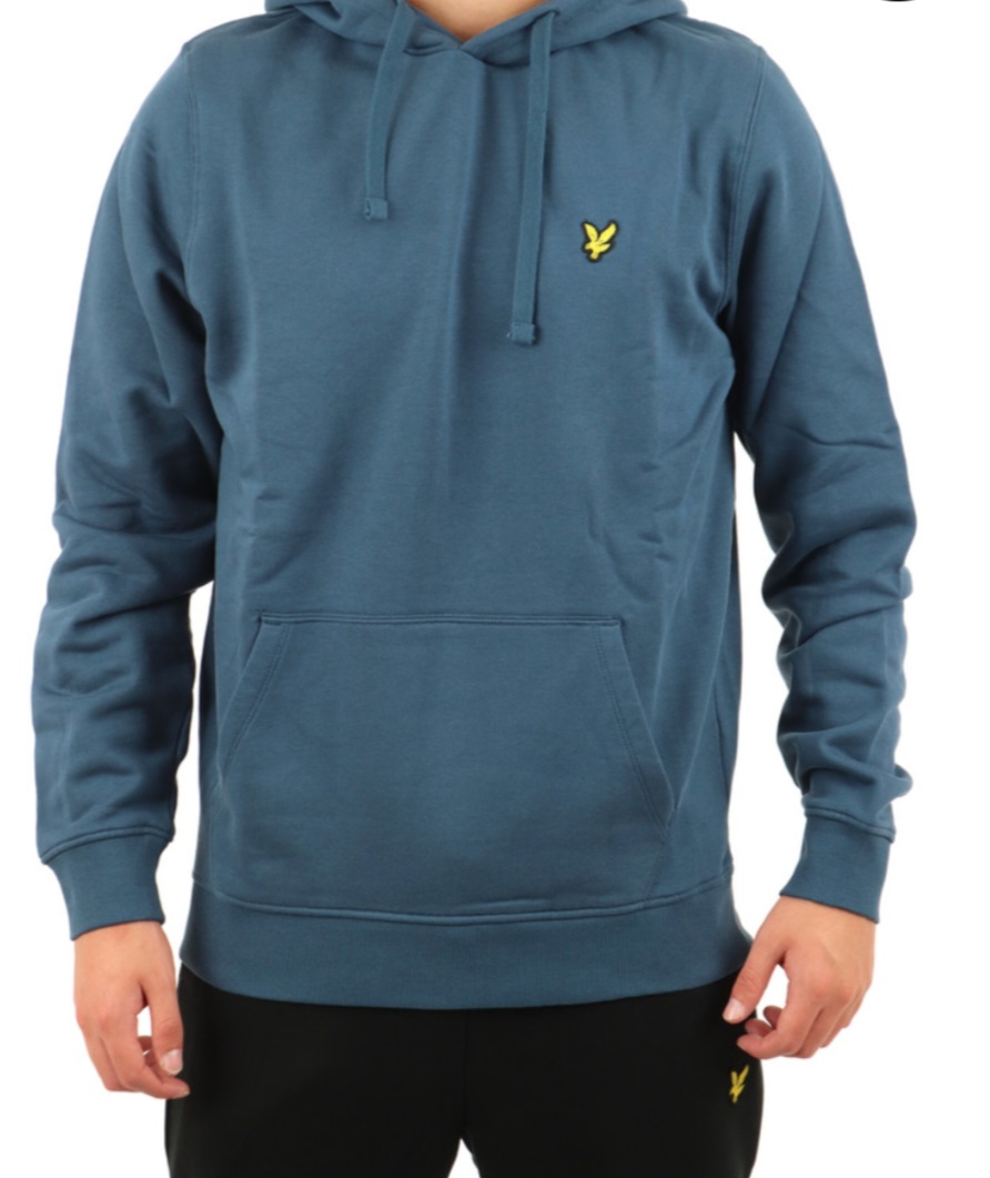 LYLE & SCOTT FELPA CON CAPPUCCIO AVIO