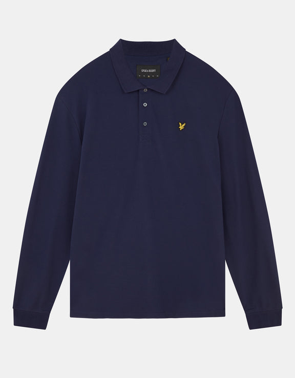 LYLE & SCOTT POLO A MANICHE LUNGHE UOMO BLU