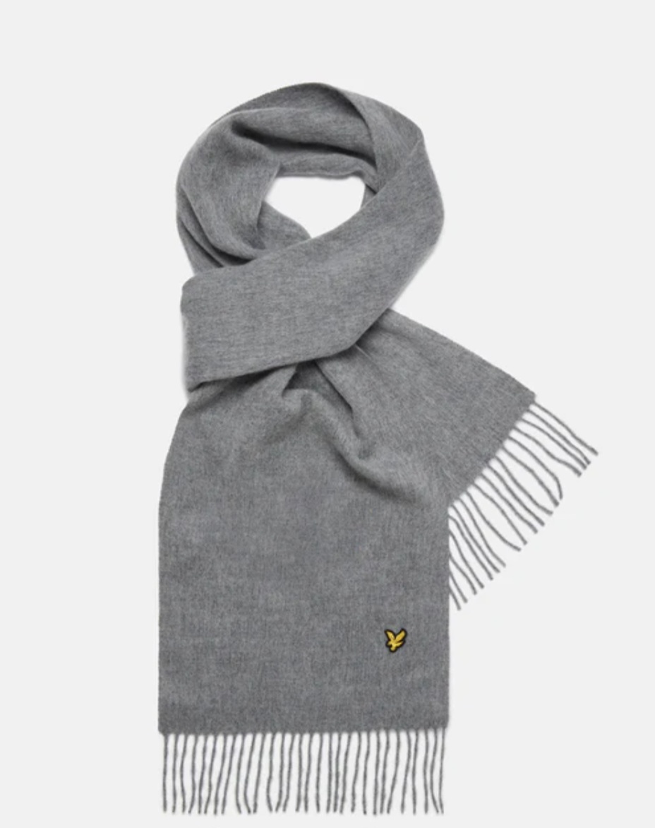 LYLE & SCOTT SCIARPA IN LANA D’AGNELLO UOMOGRIGIO MEDIO