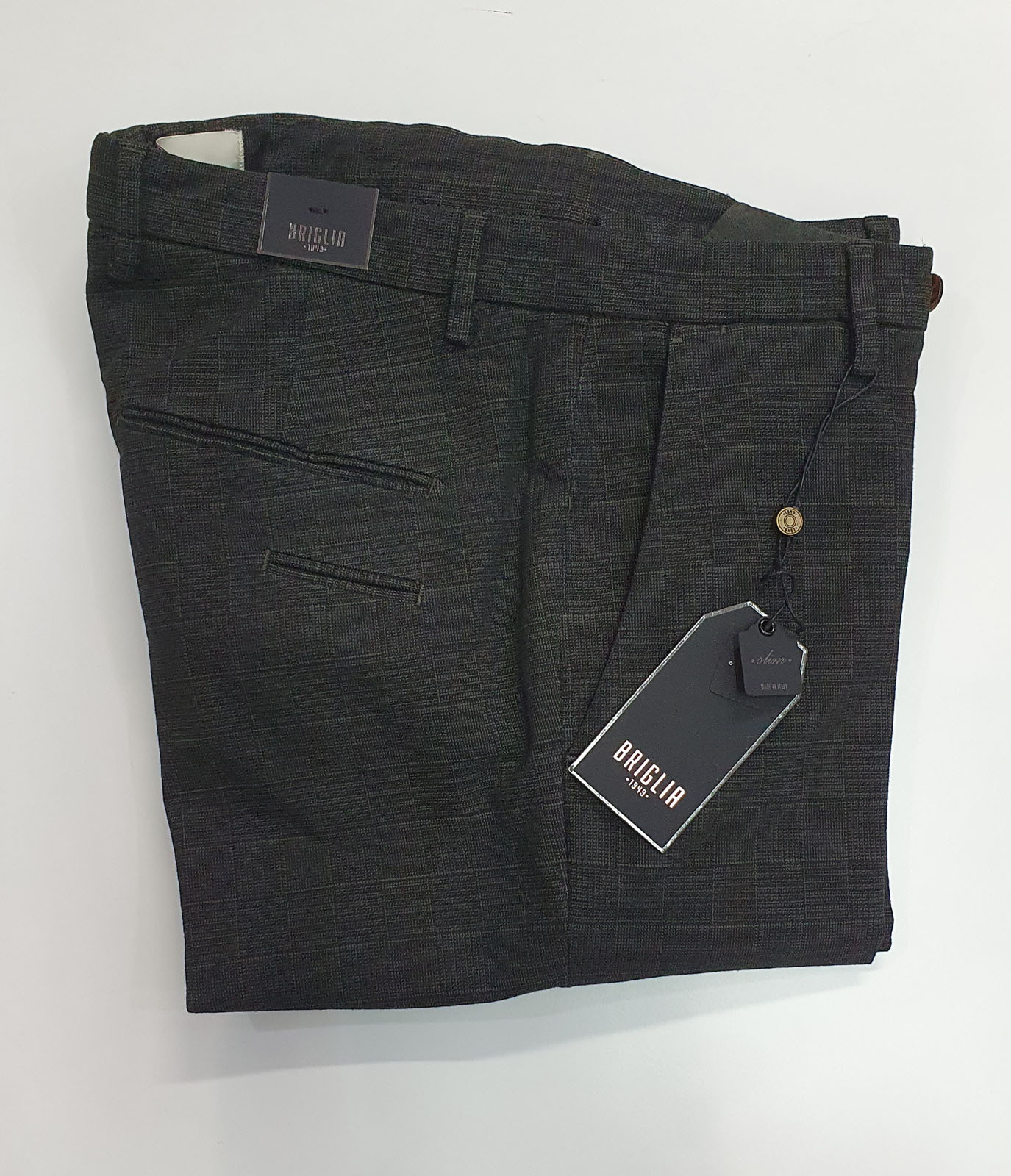 Pantalone Briglia quadri verde