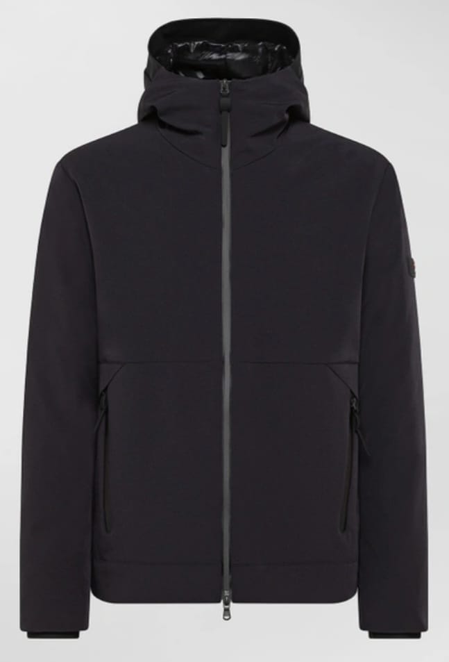 PEUTEREY BOMBER UOMO LISCIO IN PRIMALOFT CON DETTAGLI NERI LOGE MD BLU GRAFITE