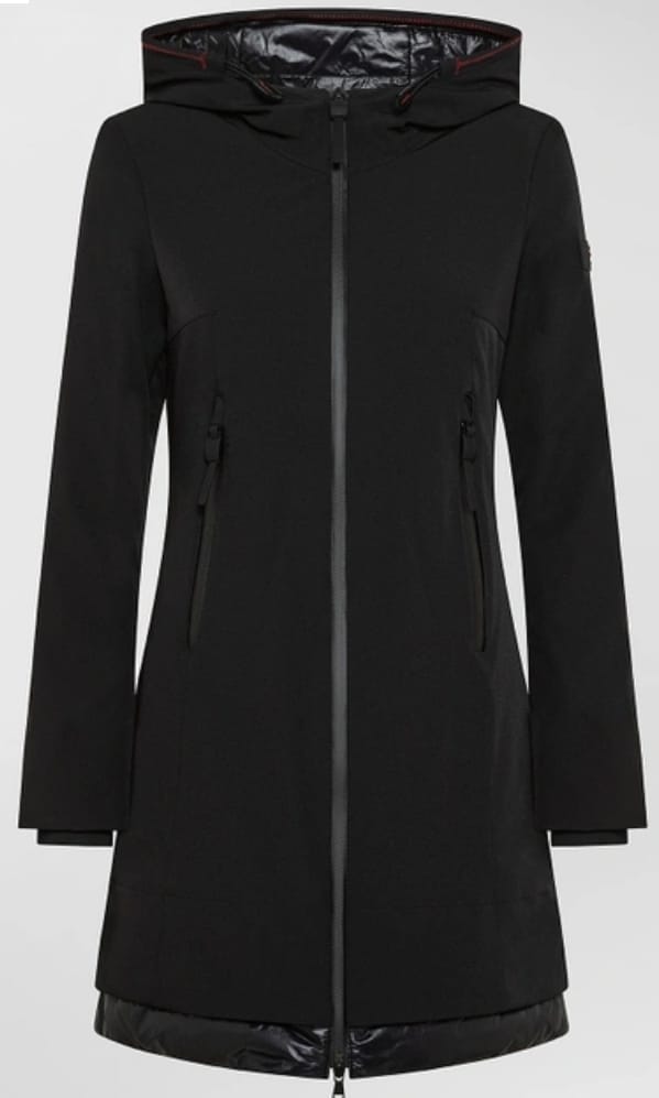 PEUTEREY PARKA DONNA SLIM IN TESSUTO RIPSTOP BAKARY  MD NERO