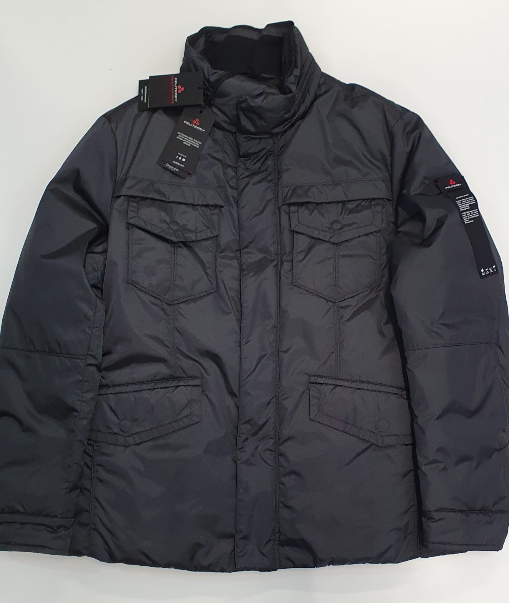 PEUTEREY UOMO FIELD JACKET STRIPES KRP 01 GRIGIO