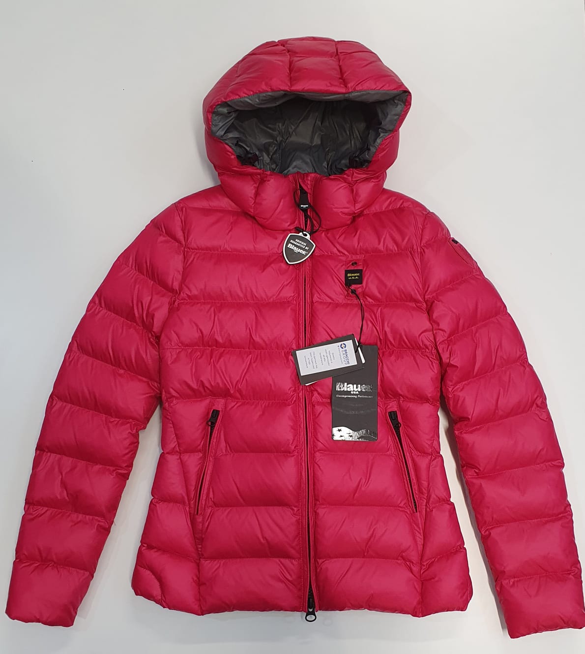 PIUMINO BLAUER CORTO IMBOTTITURA ECOLOGICA HAZEL AMARENA
