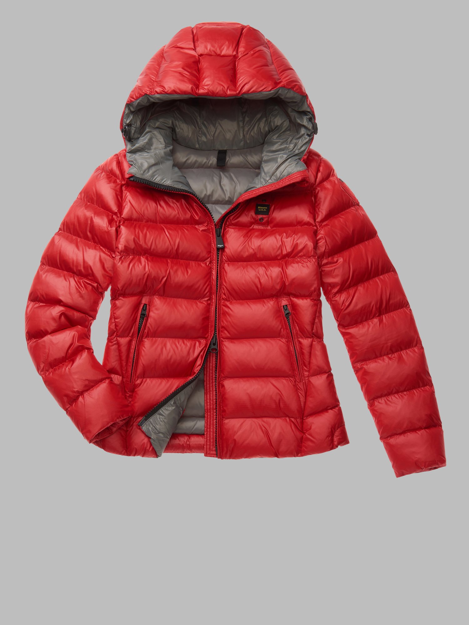 PIUMINO BLAUER CORTO IMBOTTITURA ECOLOGICA HAZEL ROSSO