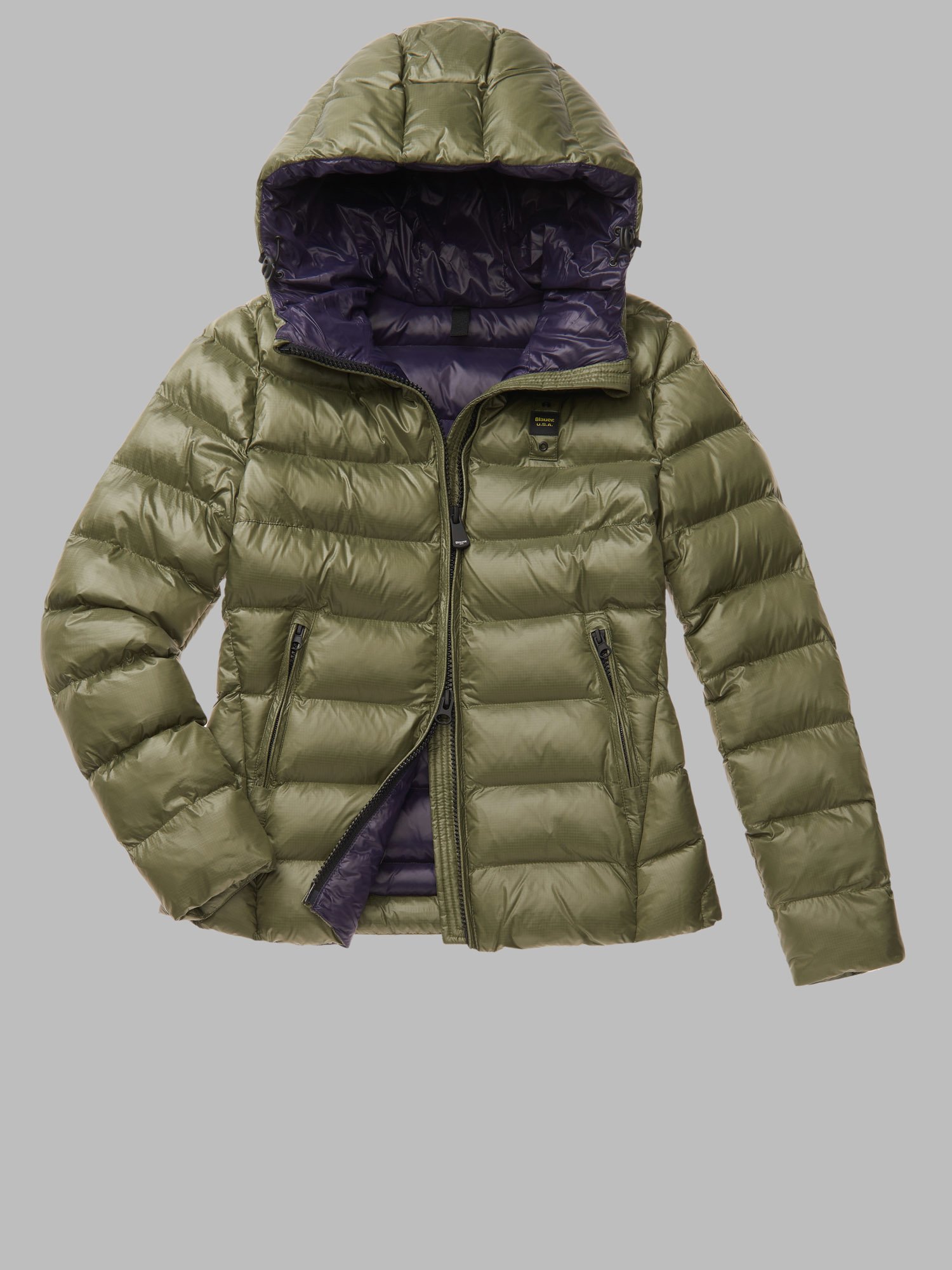 PIUMINO BLAUER CORTO IMBOTTITURA ECOLOGICA HAZEL VERDE
