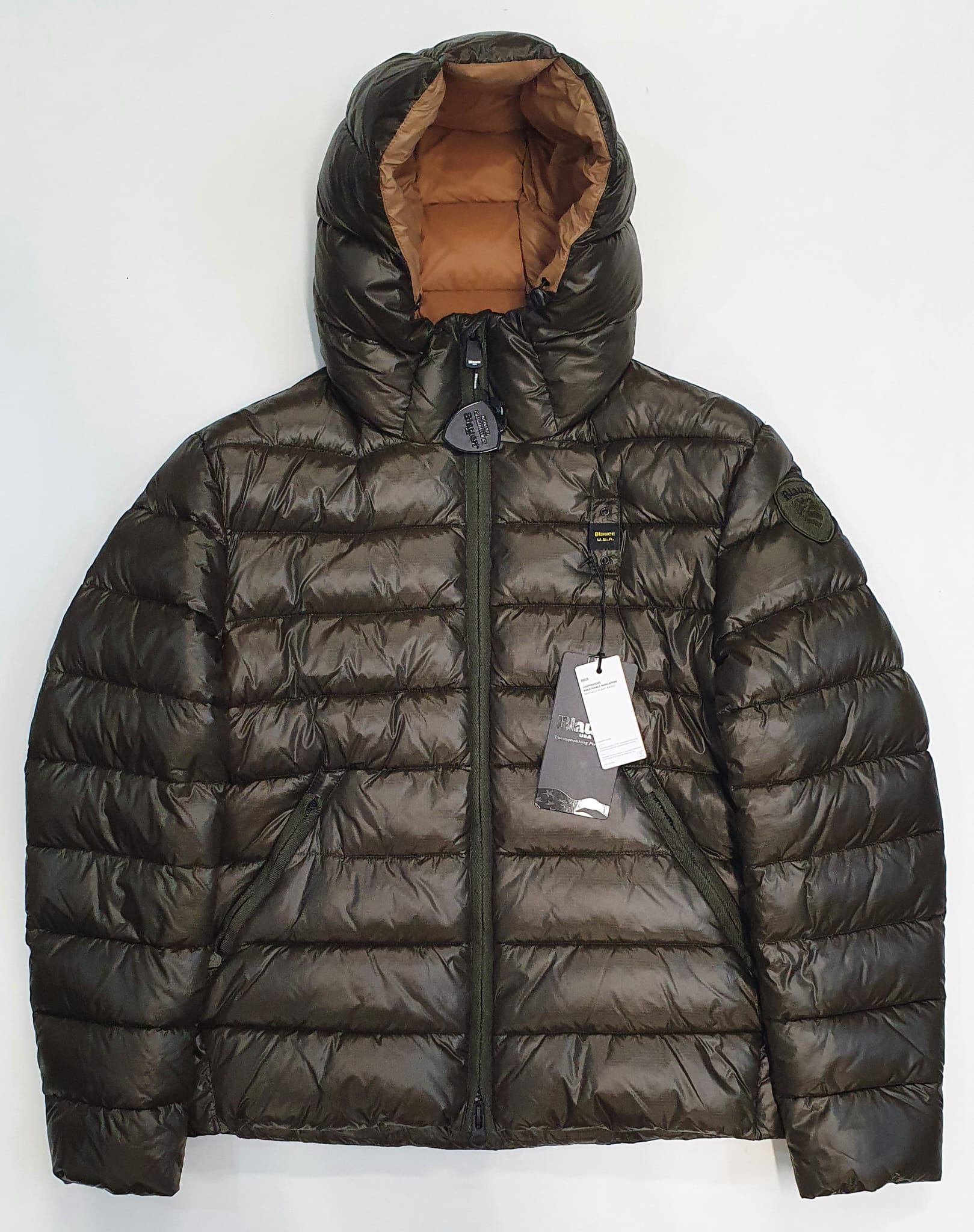 PIUMINO BLAUER IN NYLON ECO VIRGIL TIGLIO SELVATICO