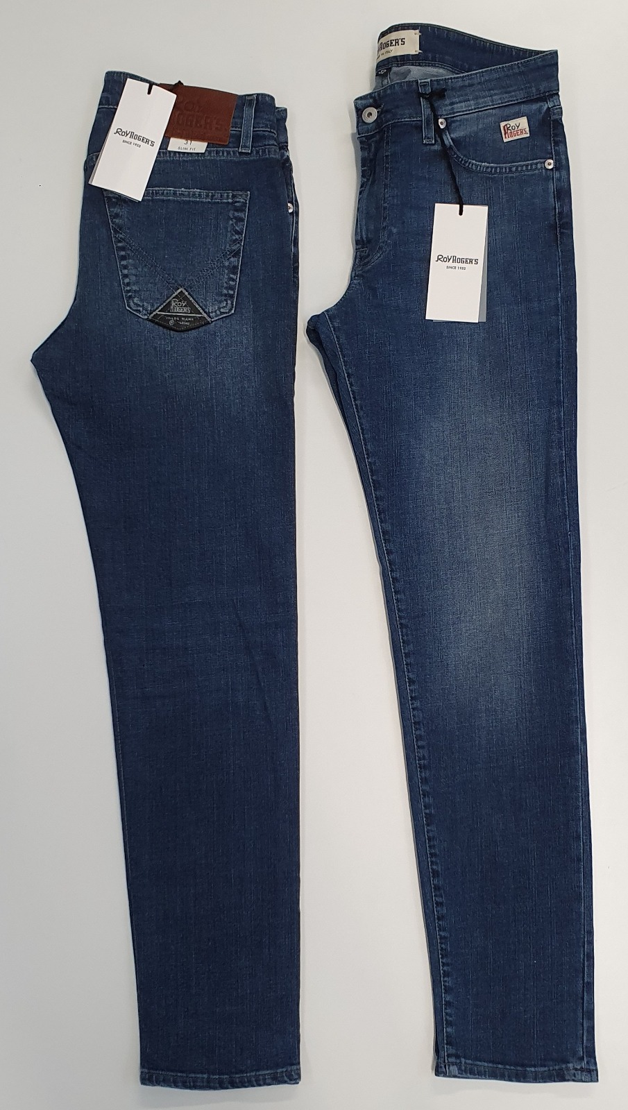 ROY ROGERS JEANS 529 NOZELEG STRETCH DENIM SCURO