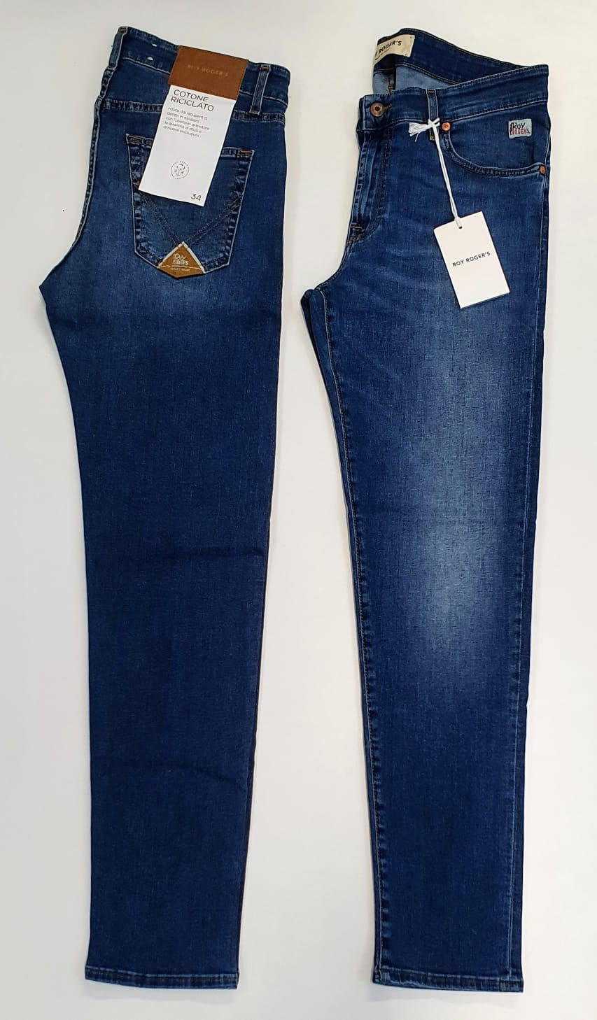 ROY ROGERS JEANS UOMO REBORN RECYCLED 517 MAN SCURO