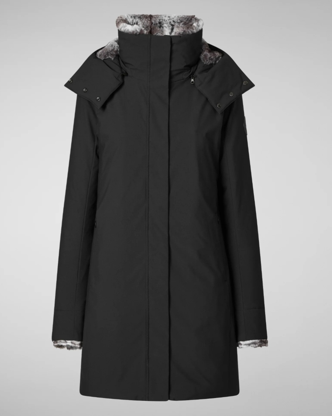 SAVE THE DUCK PARKA CON CAPPUCCIO DONNA SAMANTAH NERO