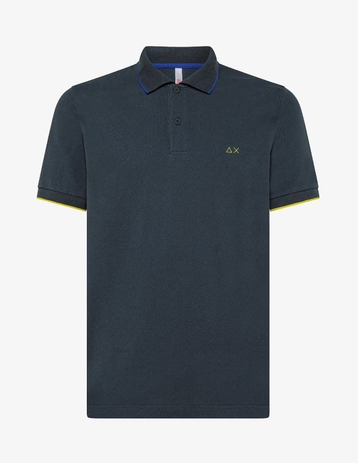 SUN 68 POLO UOMO SMALL STRIPE ON COLOR EL INCHIOSTO