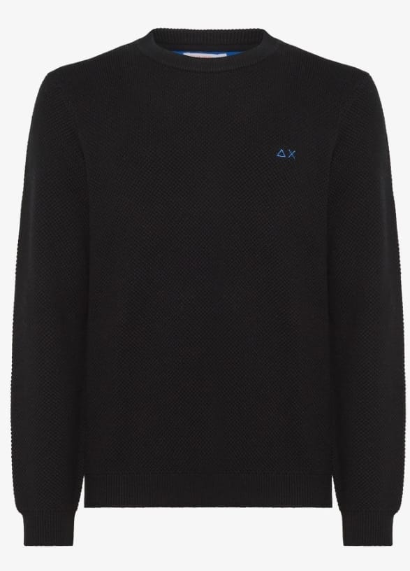 SUN68 ROUND RICE KNIT NERO