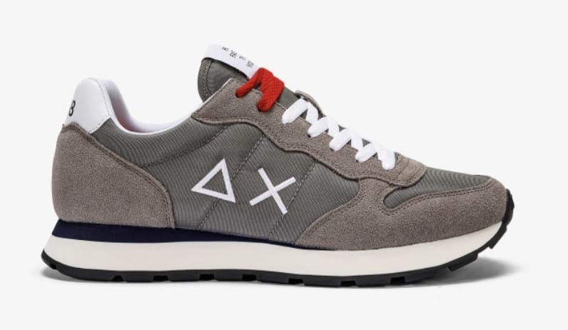 SUN68 SNEAKERS UOMO TOM SOLID NYLON GRIGIO MEDIO