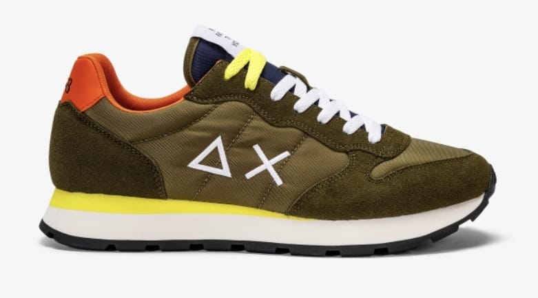 SUN68 SNEAKERS UOMO TOM SOLID NYLON MILITARE