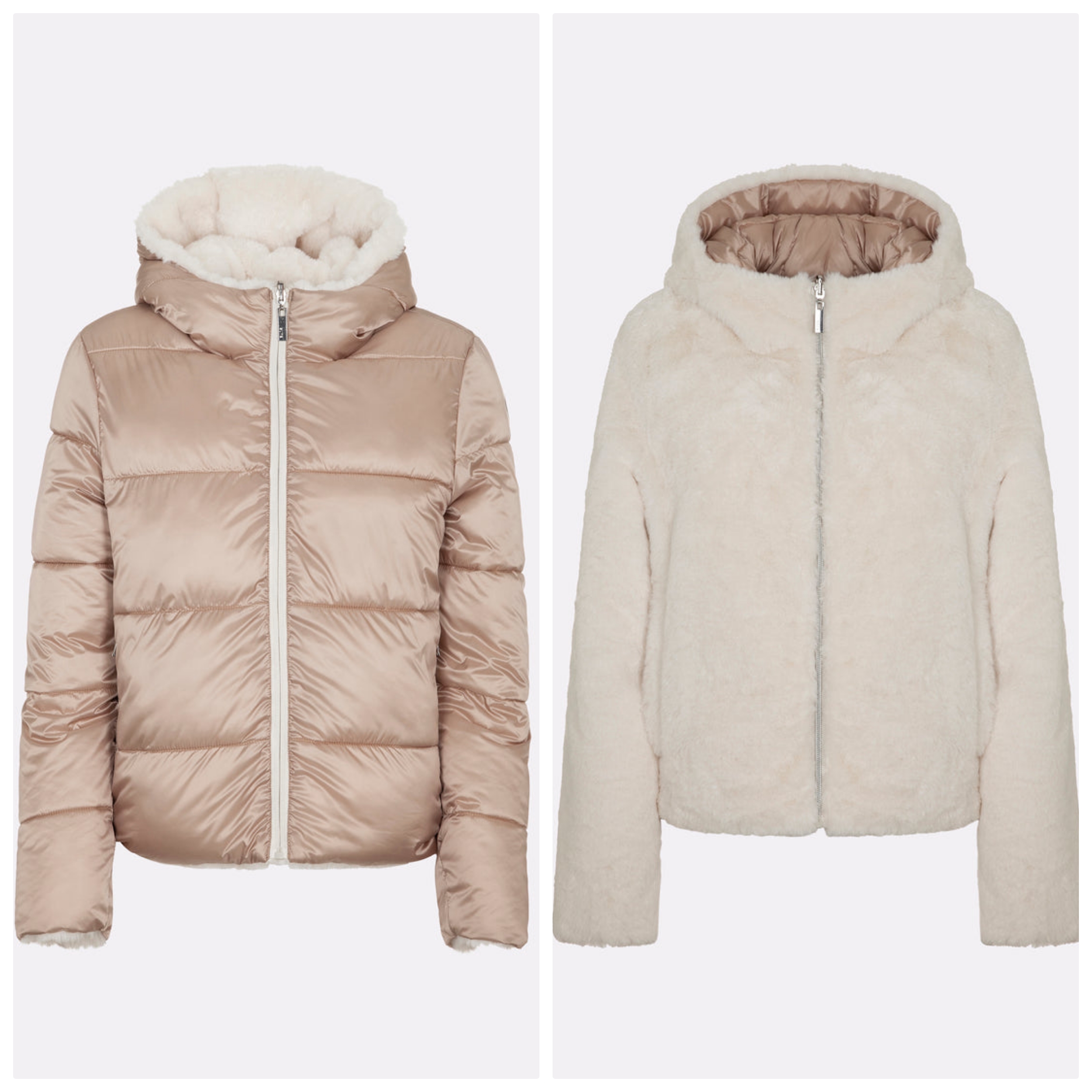 SUNS BOARDS GIUBBINO DONNA METALIA BIFUR DOUBLE FACE BIANCO