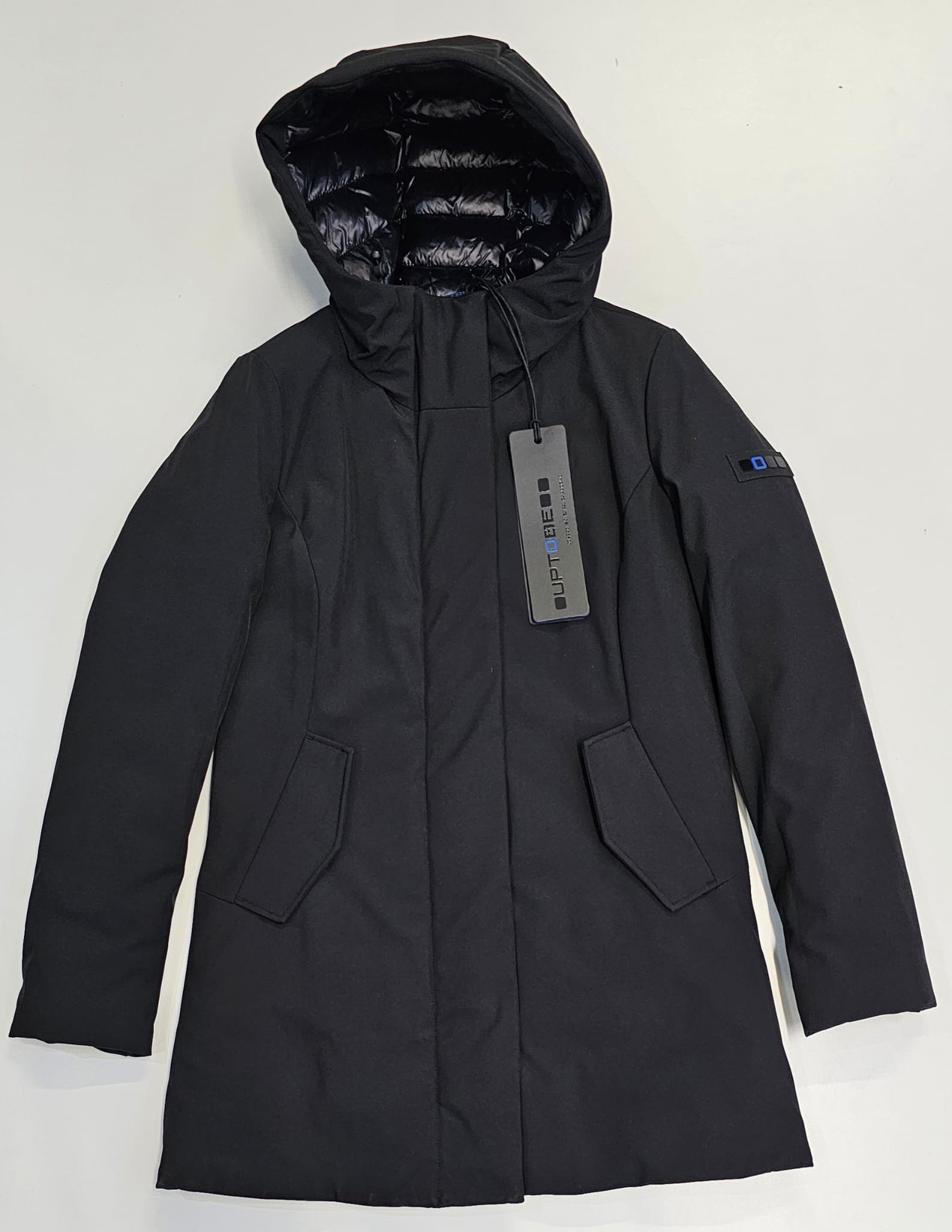 UPTOBE PARKA CON CAPPUCCIO ELEMENT NERO