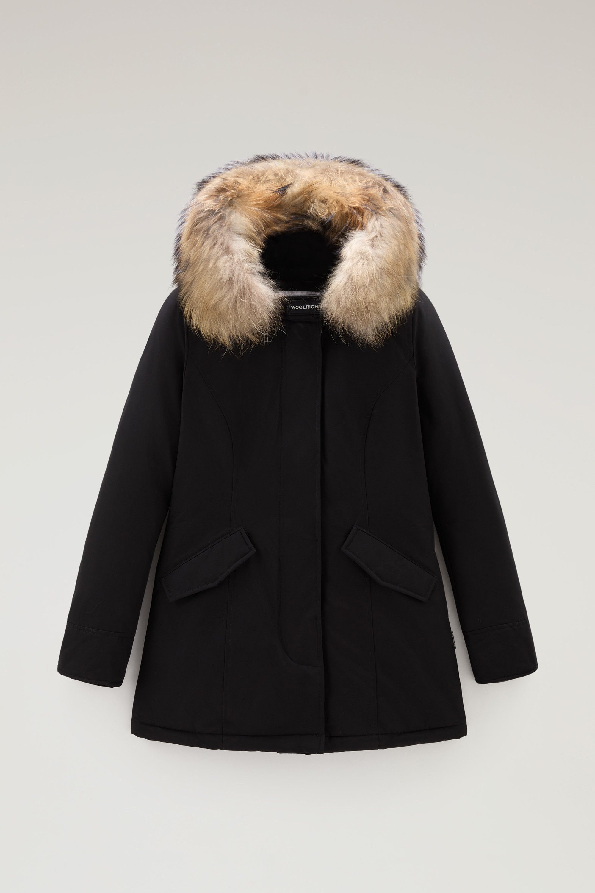 WOOLRICH DONNA ARCTIC RACCOON PARKA BLACK