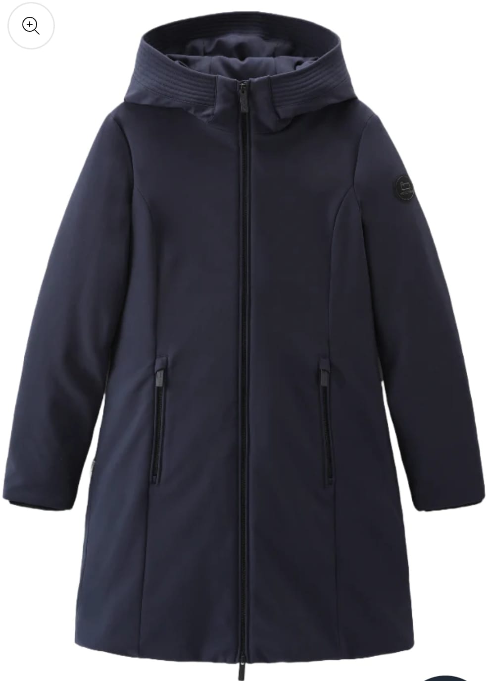 WOOLRICH DONNA FIRTH DOWN PARKA MELTON BLUE