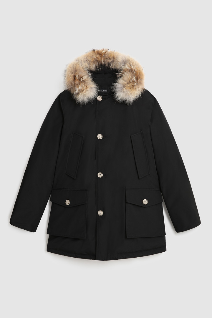 WOOLRICH UOMO ARCTIC DETACHABLE FUR PARKA CON PELLICCIA REMOVIBILE NERO